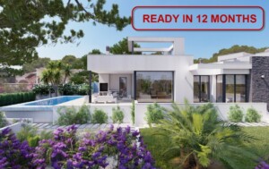 New build villa with sea view for sale in Benissa Costa