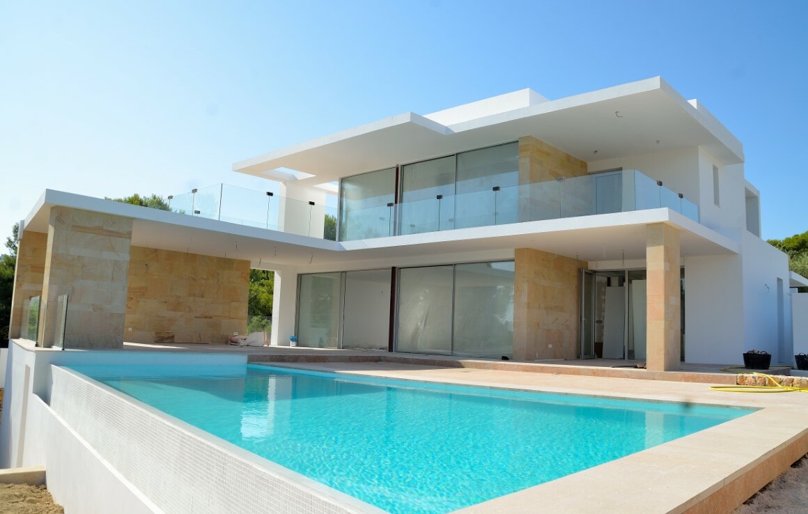 New build villa with sea view for sale in Sabatera in Moraira